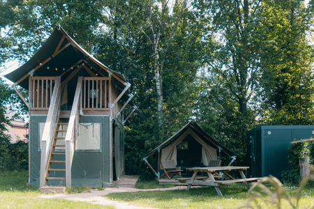 Safaricottage XS met priv&eacute; sanitair | 4 personen